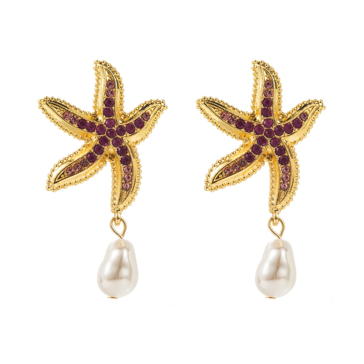 💎Diamond Starfish Earrings/ Summer Accessory / Gift for Her