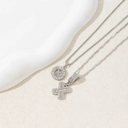 Initial Letter Pendant Necklaces