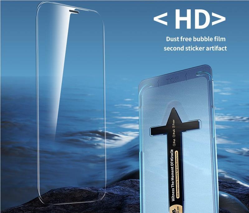 Only $7.99-📱2025 New Upgraded Screen Protector For iPhone --Dust Free Without Bubbles